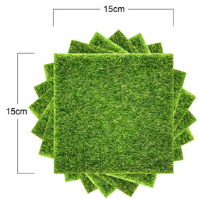Pangda craft turf green 6x6 perfect for micro gardens and shadowbox art.