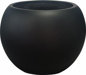 Panlaolao round fiberstone planter with drainage hole for easy watering control