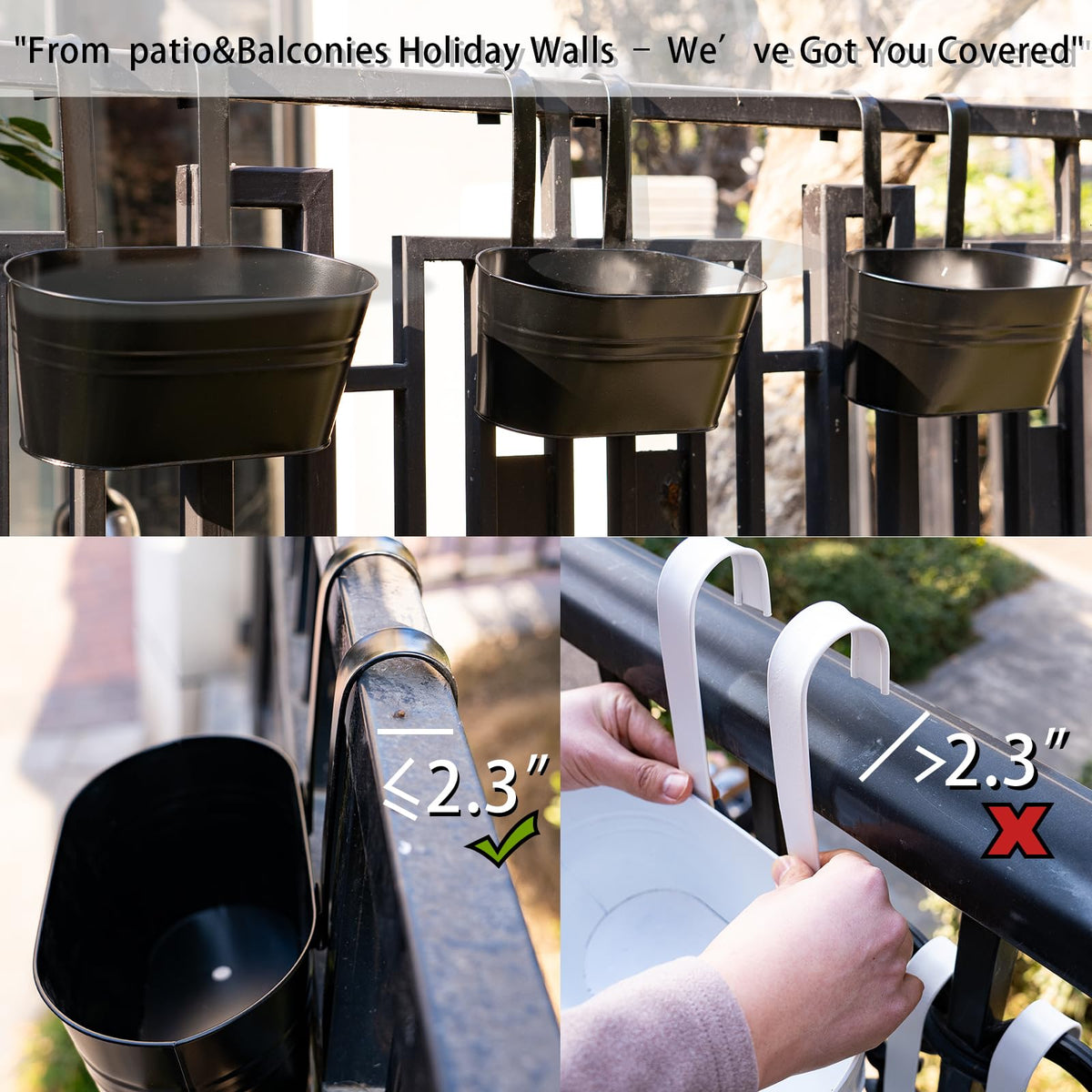 pansparade railing planter on deck creates vibrant exterior focal point