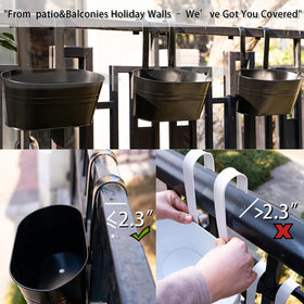 pansparade railing planter on deck creates vibrant exterior focal point