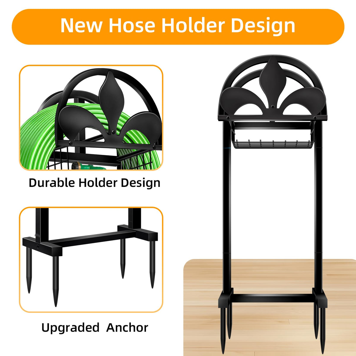 Pantutru weather-resistant hose storage resists rust and weathering for outdoor use.