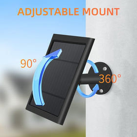 Paodekua 4W solar charger for Stick Up Cam keeps cameras running in any weather.