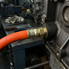 PAOSDKSUI 14-inch hose close-up emphasizes reach and drainage control.