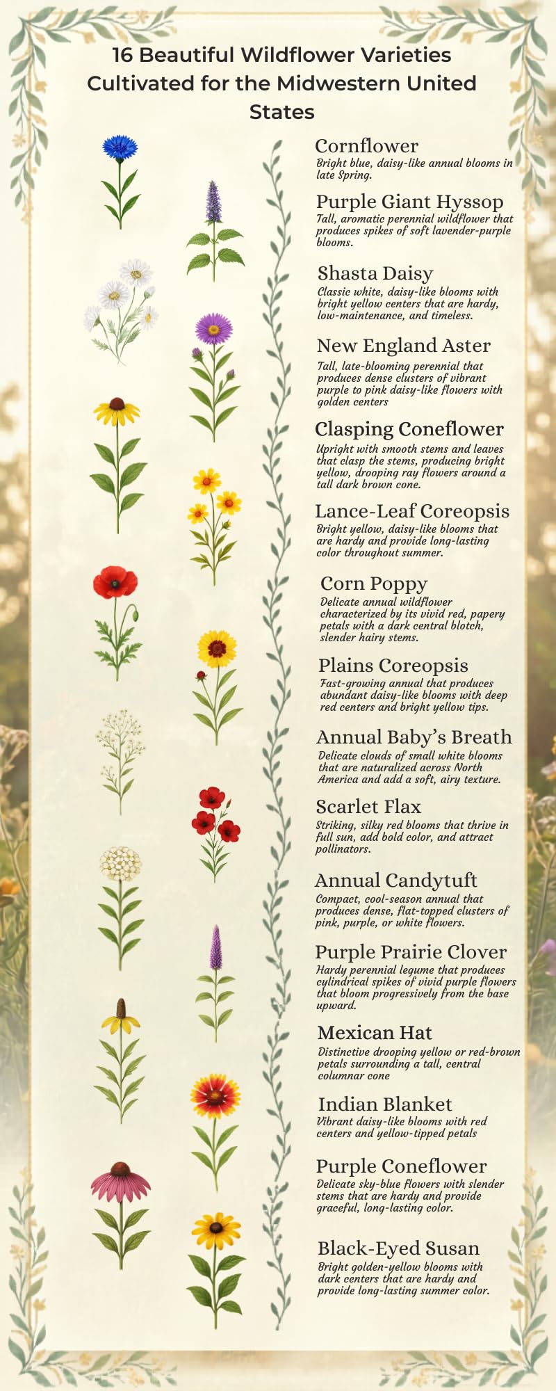 Close-up of diverse blooms from Paper Street Perennials attracting bees.