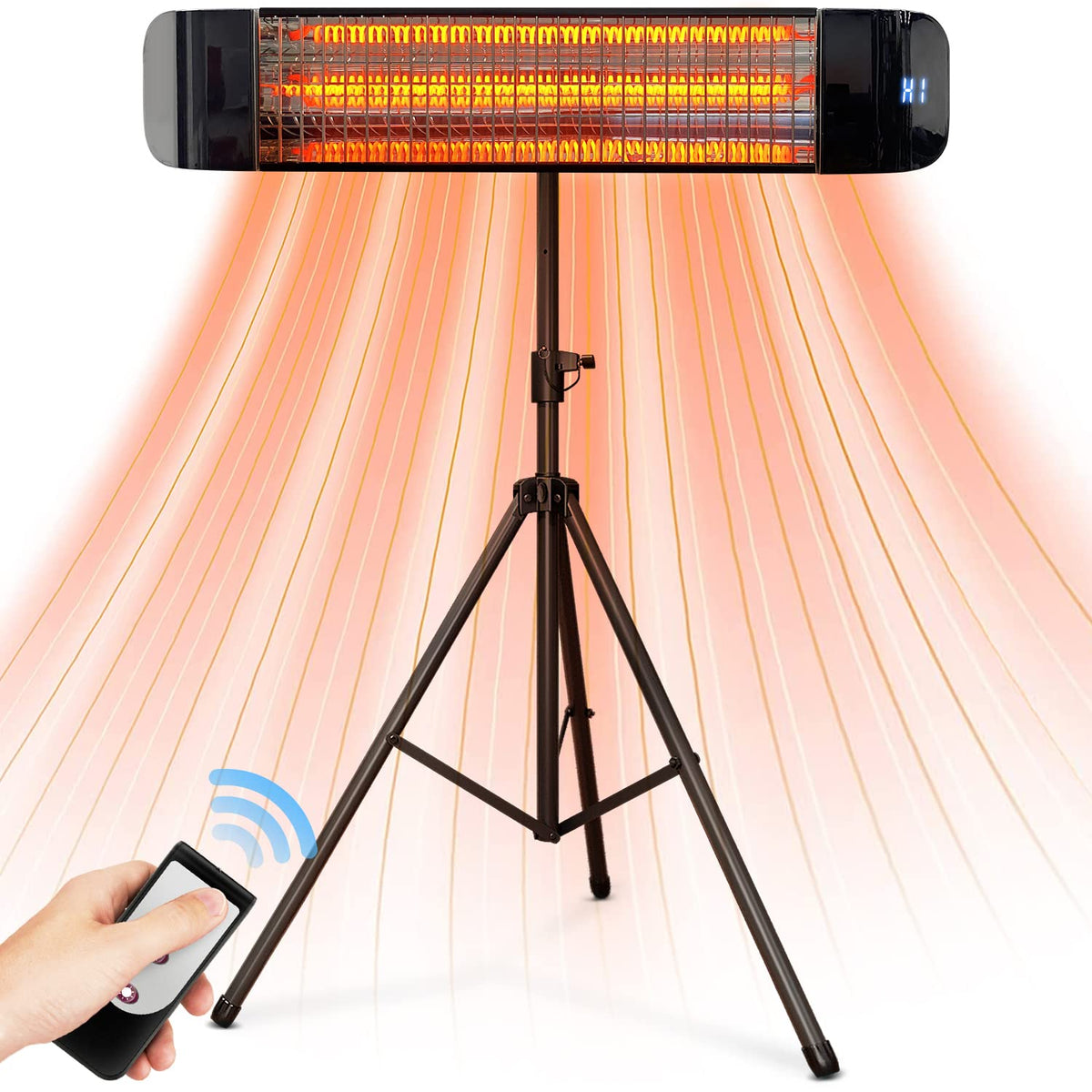 Paraheeter electric outdoor heater wall-mounted for instant outdoor warmth
