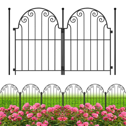 PARAISODOS decorative garden fence defines a stylish 11ft boundary for lawns.