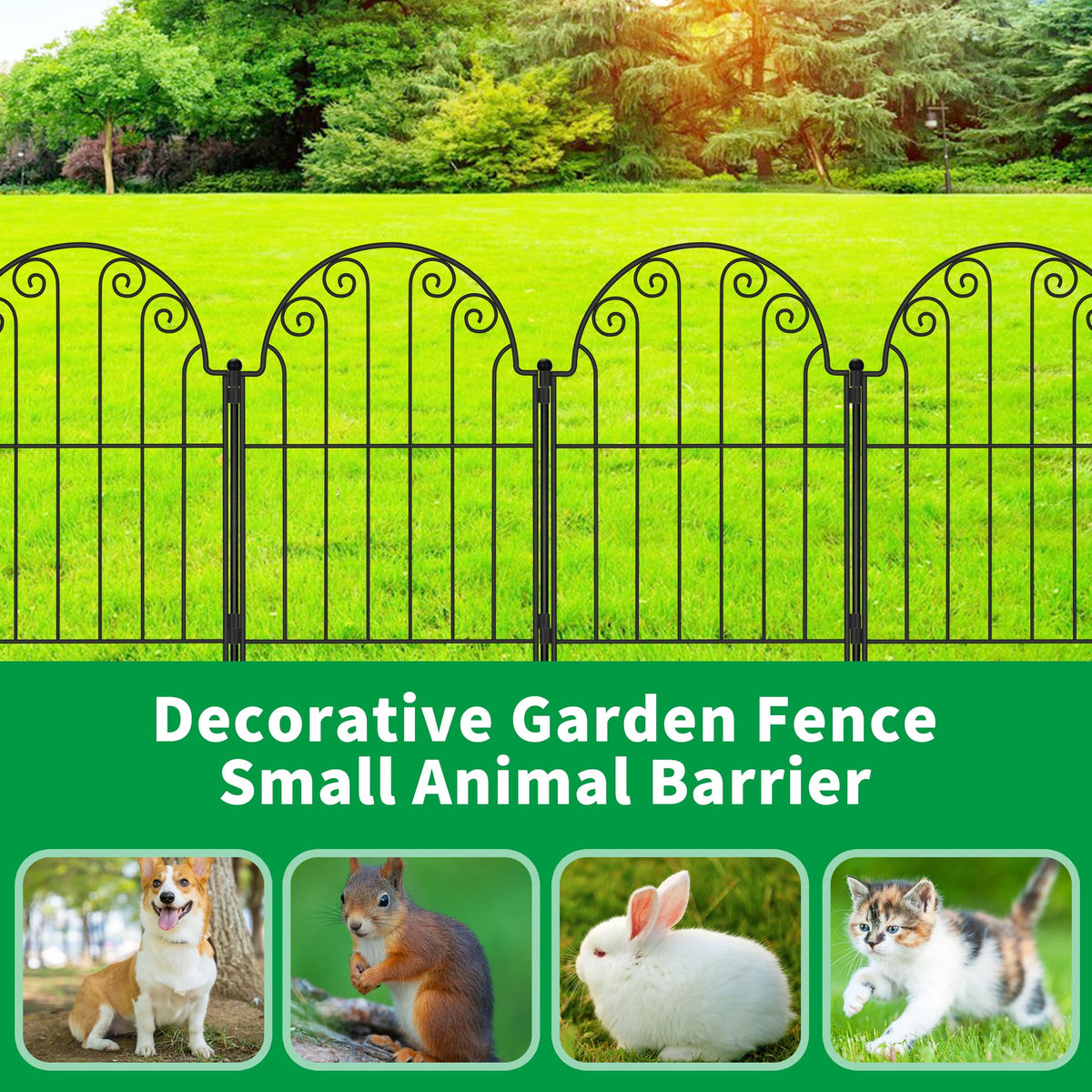 PARAISODOS no-dig metal fencing blends with landscapes while easing installation.