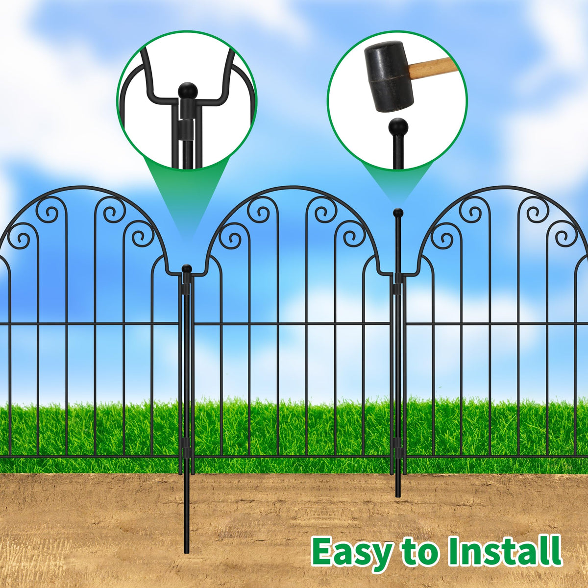 PARAISODOS weather-resistant finish protects the fence through all seasons.