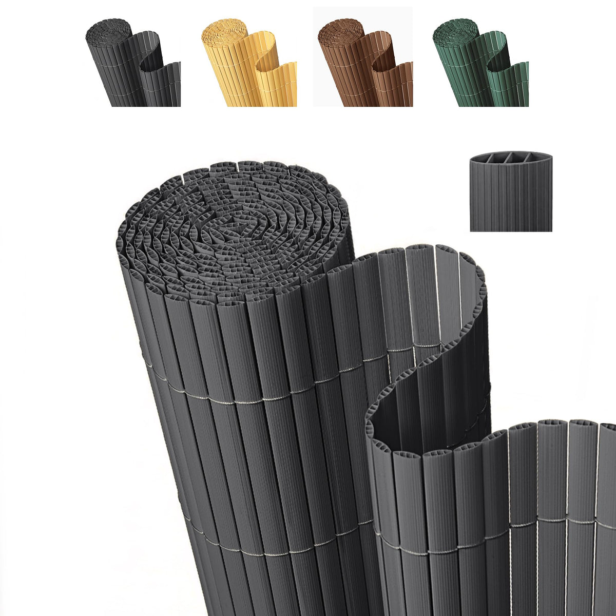 Paramondo PVC privacy screen with textured matte finish for outdoor privacy