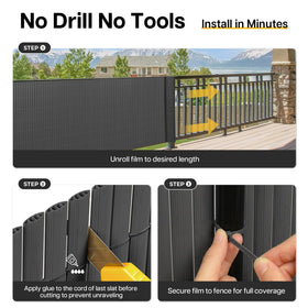 Paramondo weatherproof privacy screen for wind and rain protection