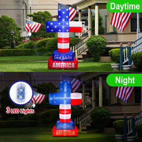 PARAYOYO weather-resistant polyester cross for outdoor memorial celebrations
