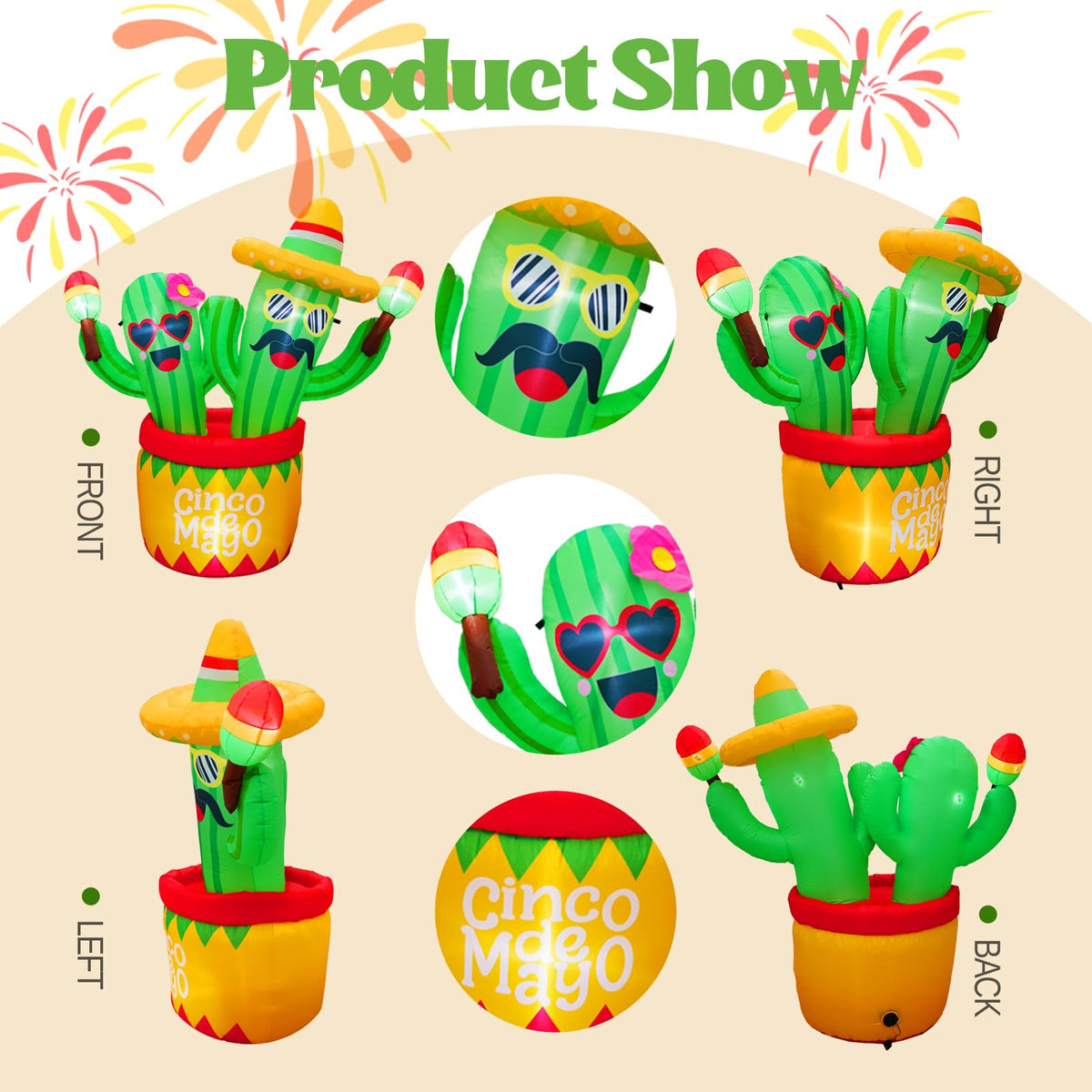 Parayoyo suitable for indoor or outdoor Cinco de Mayo celebrations