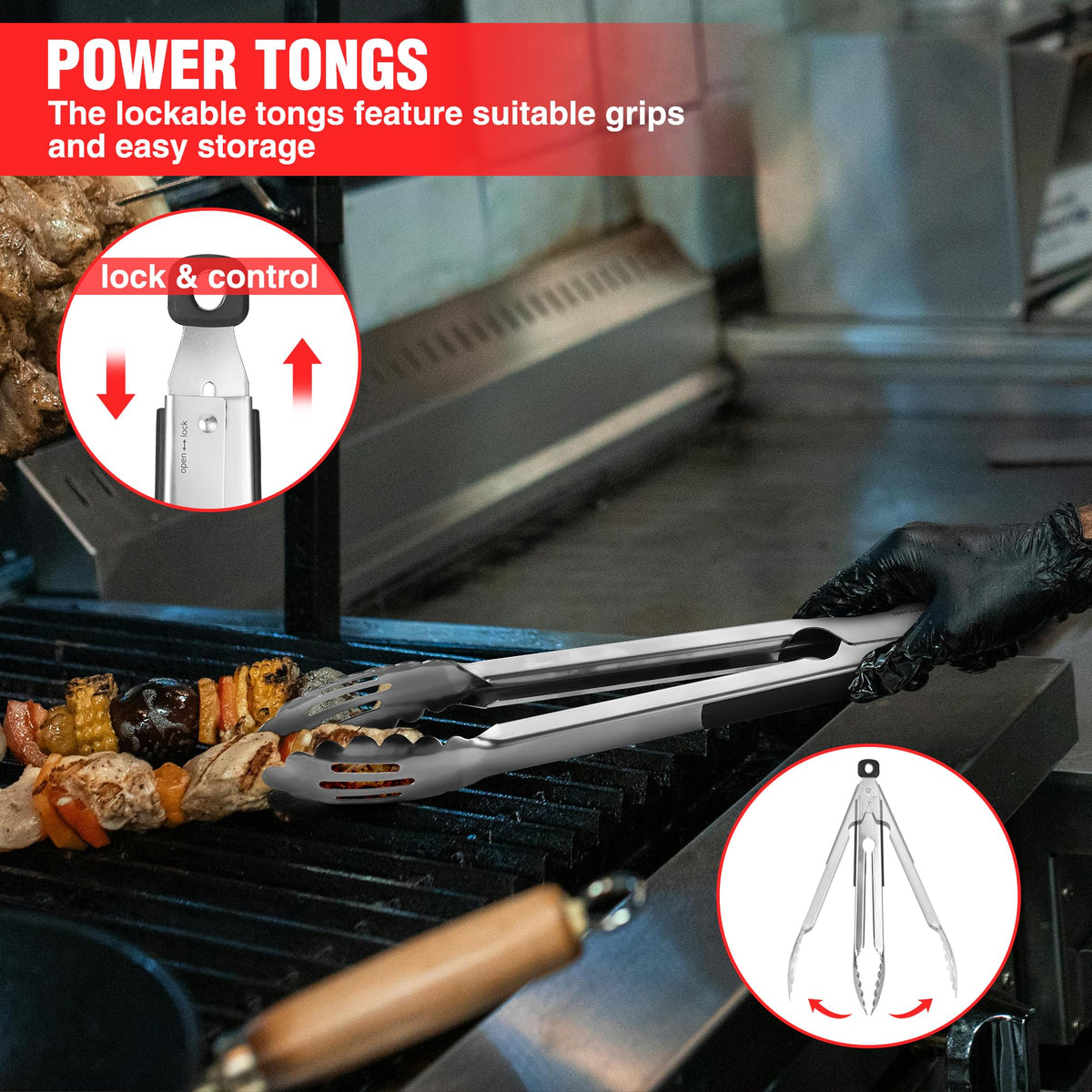 PARGRILL brush stainless steel for thorough cleaning after grilling