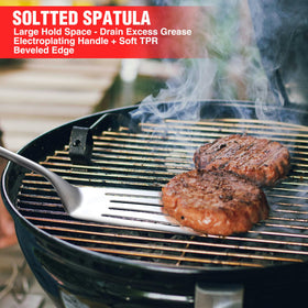 PARGRILL tongs with lockable grip for safe handling