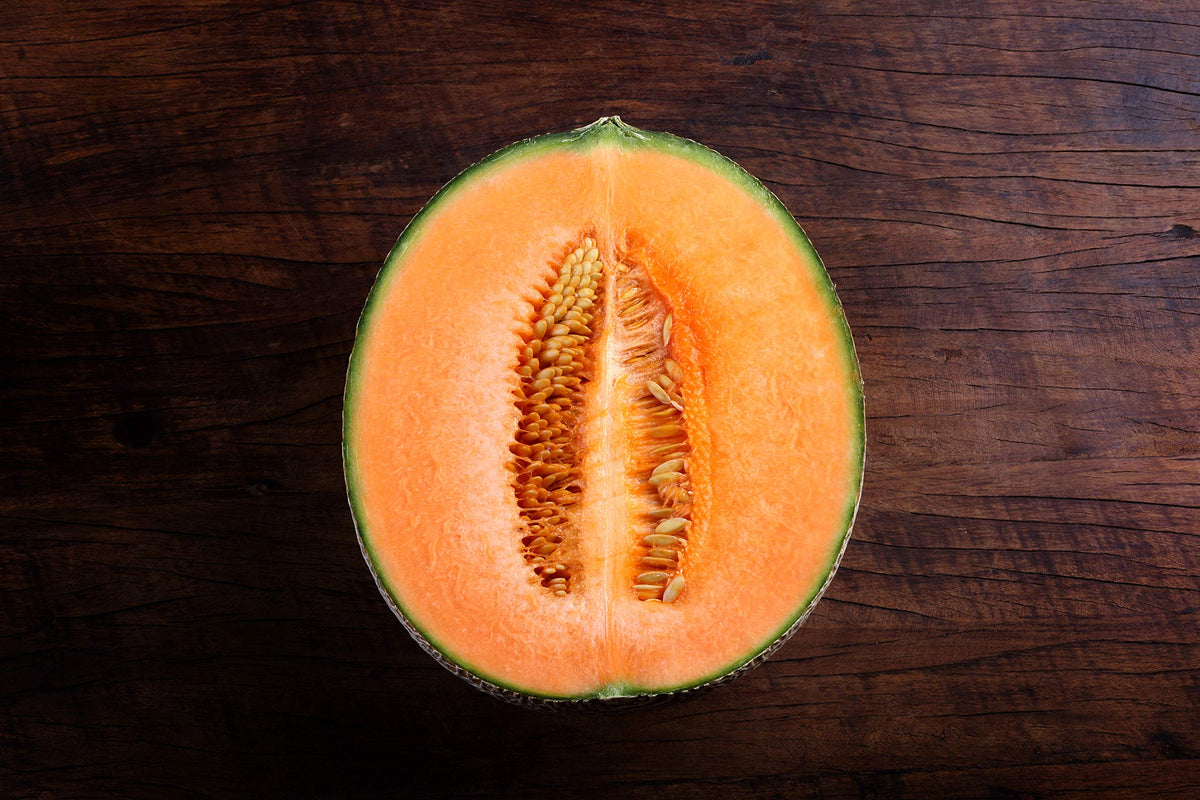 Park Seed Athena melon ripening on vine, preserves flavor and texture for harvest
