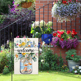 parrekek double-sided-garden-flag provides visibility from front and back