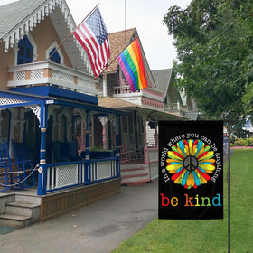 Parrekek pride flag displayed on porch and balcony