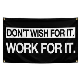 parrekek Grind Hustle Flag on dorm wall with bold colors for study focus
