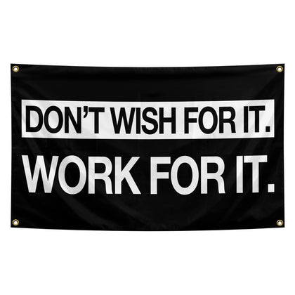 parrekek Grind Hustle Flag on dorm wall with bold colors for study focus