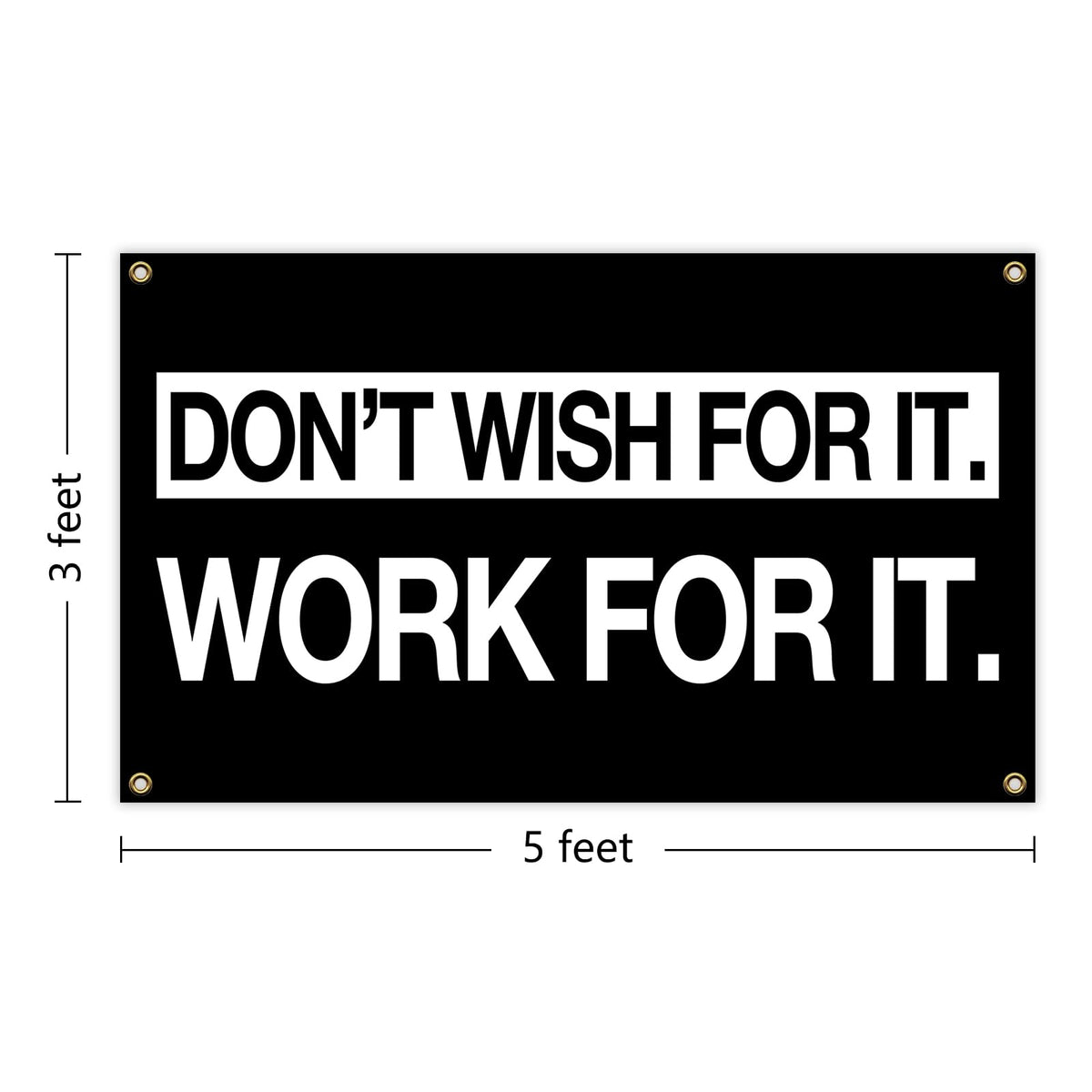 parrekek Grind Hustle Flag in a home gym motivating quick workouts