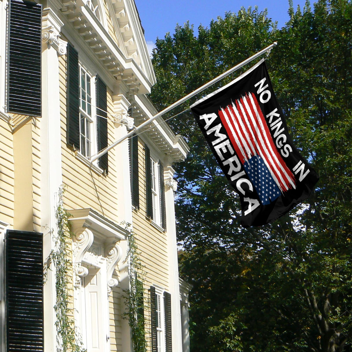 Parrekek flag on balcony with weather-ready polyester fabric