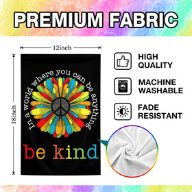Parrekek rainbow garden flag brightens yards and doors