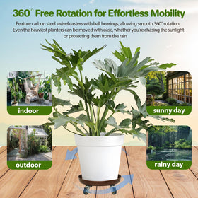 Parsagi versatile rolling cart for heavy items beyond plants.