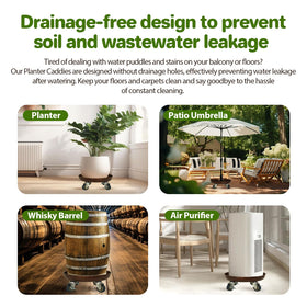 Parsagi secure tray edges prevent planter slipping.