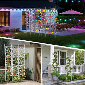 ParseBio rose and tomato trellis supports heavy vines gracefully