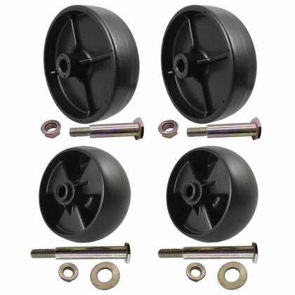 Parts 4 Outdoor front deck wheel assembly enhances Cub Cadet maneuverability on uneven lawns.