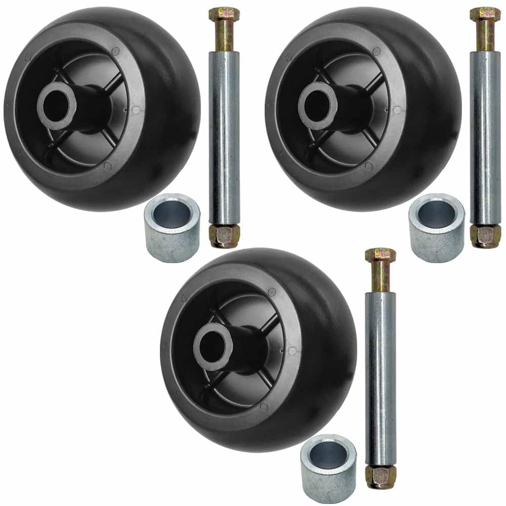 Parts 4 Outdoor deck wheels 3-pack for smoother mowing.