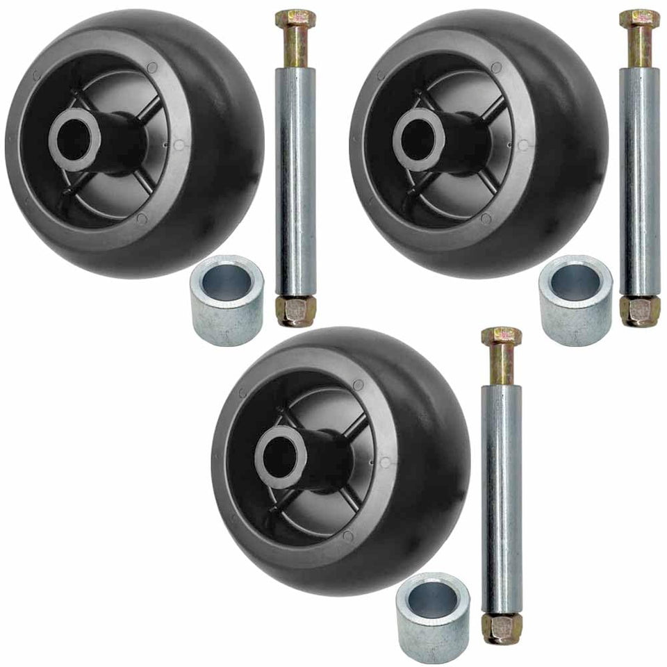 Parts 4 Outdoor deck wheels 3-pack for smoother mowing.