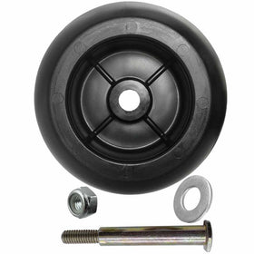 Parts 4 Outdoor closeup of 5 inch diameter deck wheel for balance