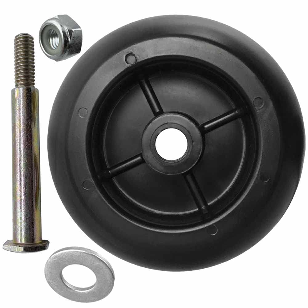 Parts 4 Outdoor deck wheels in use on a mower showing smooth roll