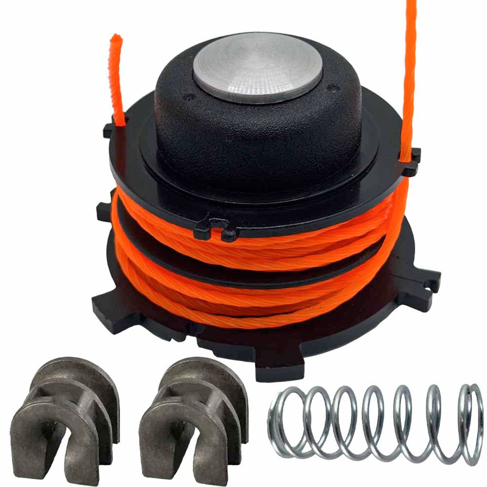Parts 4 Outdoor spool kit aluminum tip closeup emphasizes a durable tip for trimming
