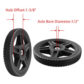 Parts Camp 10-inch wheel compatible with lawn mowers and carts
