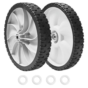 Parts Camp 11-inch rear wheel with spacer for Arnold 490-325-0023, smooth lawn maneuverability.