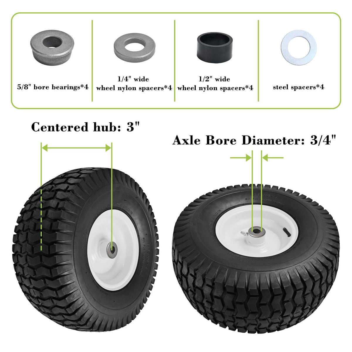 Parts Camp hub adjustment kit detail enabling flexible hub sizing