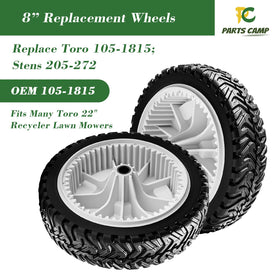 Parts Camp eight-inch front drive wheel assembly with 53-teeth gear