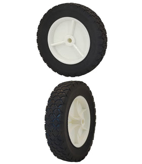 Parts Camp 8in plastic wheel for Oregon 72-108, durable replacement for carts.