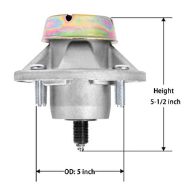 Parts Camp AM144377 greaseable spindle with pre-installed zerk for easy maintenance.