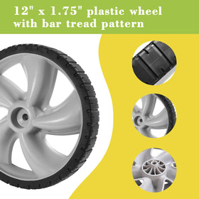 Parts Camp Arnold 490-324-0002 12-inch diameter wheel for compatible mowers