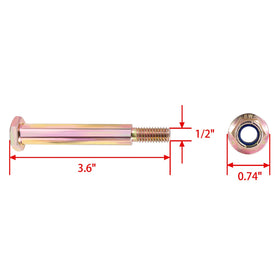 Parts Camp deck wheels 753-04856A packaging contents—includes four wheels and mounting hardware.