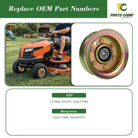 Parts Camp idler pulley Craftsman engine pulley compatibility for easy maintenance