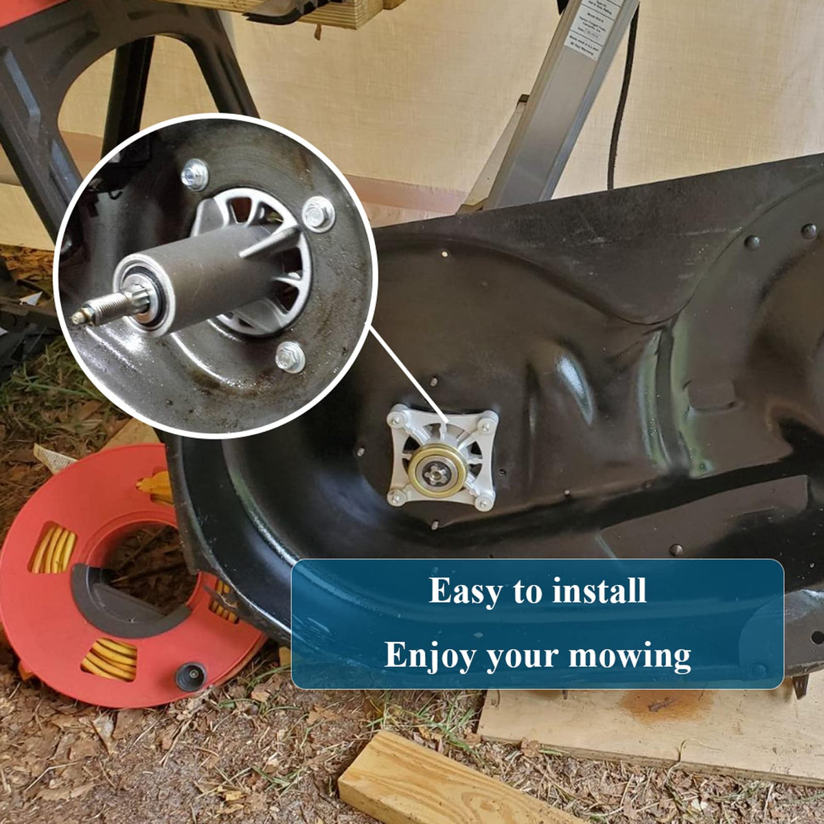 Parts Camp spindle-assembly-in-box conveys ready-to-use spindle kit