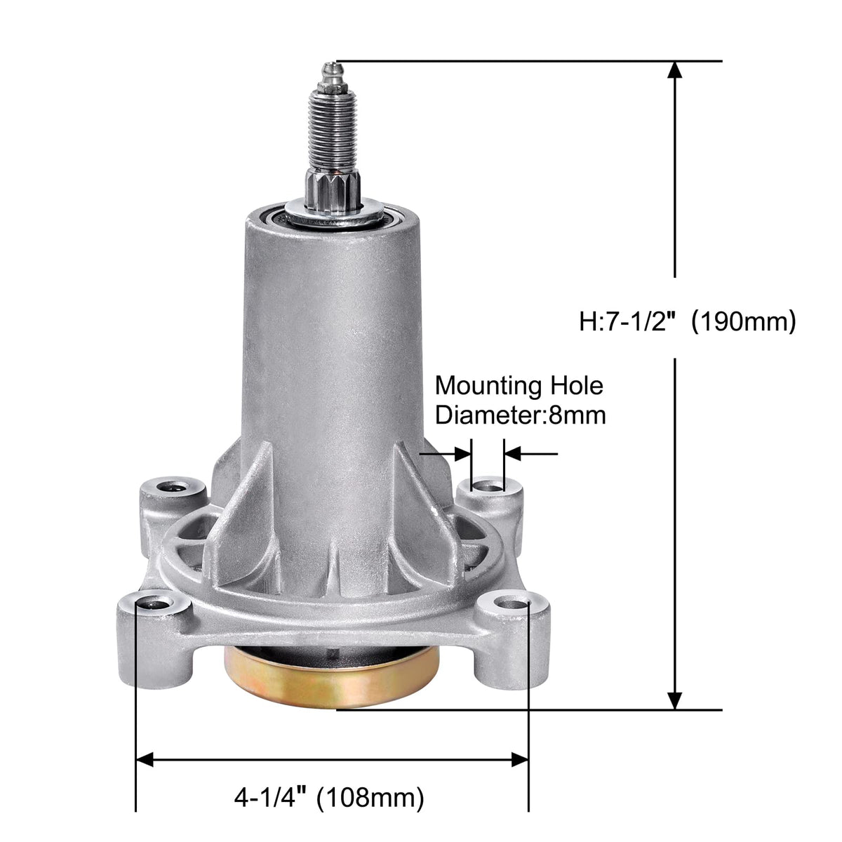 Parts Camp spindle-assembly-pre-greased-bearing emphasizes ready-to-install quality