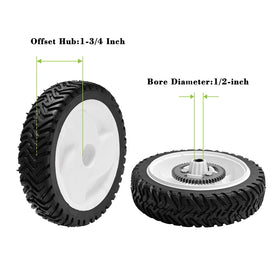 Parts Camp 8-inch mower wheel compatible with Toro 20013-20079 series.