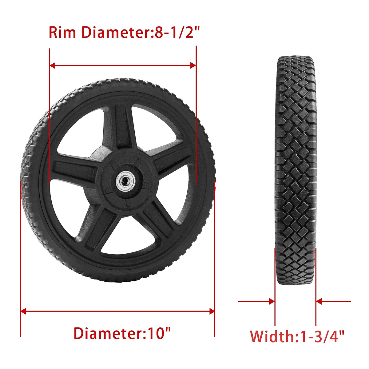 Parts Camp wheel kit includes bolts and nuts for quick installation