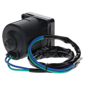Parts Player tilt trim motor, overall length and diameter overview for compatibility.