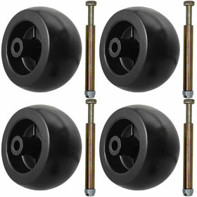 Parts 4 Outdoor deck wheel kit on John Deere deck for easy maneuverability